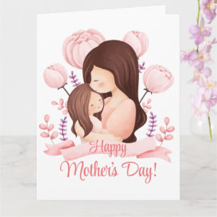 Carte Joyeuse fête des mères meilleure maman du monde pe