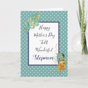 Carte Joyeuse fête des mères Merveilleuse belle-mère Plu
