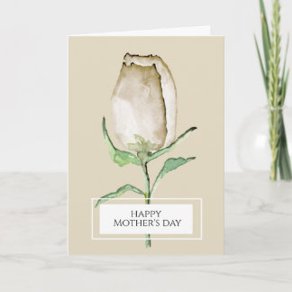 Carte Joyeuse Fête des mères Moderne, élégant, rose,