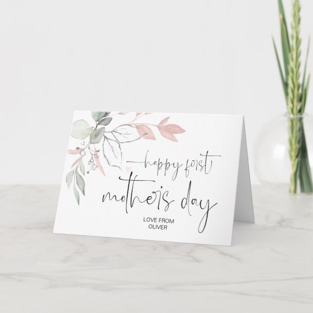 Carte Joyeuse Fête des Mères pour la Meilleure Maman Nou (Devant)