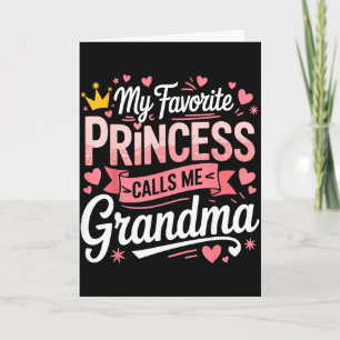 Carte Joyeuse fête des mères princesse préférée appelle