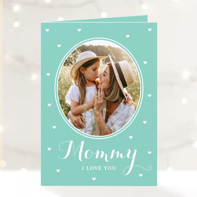 Carte Joyeuse Fête des Mères Script de photos personnali (Créateur téléchargé)