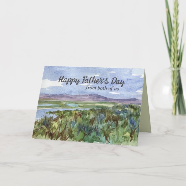 Carte Joyeuse Fête des Pères de la part de nous deux (Devant)