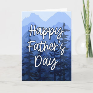 Carte Joyeuse Fête des Pères Forêt de Blue Mountain