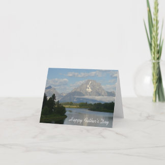 Carte Joyeuse fête des Pères Jackson Hole River Card