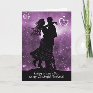 Carte Joyeuse Fête des Pères Mari Couple Romantique