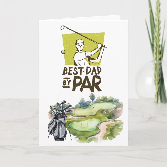 Carte Joyeuse Fête des Pères meilleur papa par au pair (Devant)