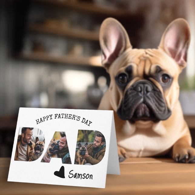 Carte Joyeuse Fête des Pères Papa de la part de Chien Mo (Créateur téléchargé)