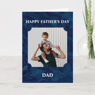 Carte Joyeuse Fête des Pères Papa Photo Personnalisé