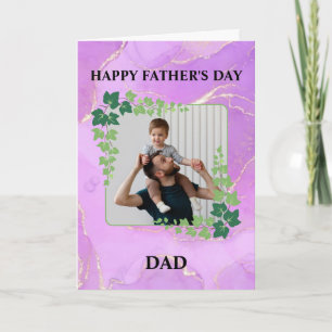 Carte Joyeuse Fête des Pères Papa Photo Personnalisée