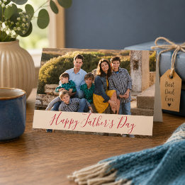 Carte Joyeuse Fête des Pères Photo de famille