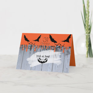 Carte Joyeuse fête d'Halloween "Friandise ou Farce"