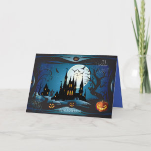 Carte Joyeuse fête d'Halloween "Traite ou Tic"