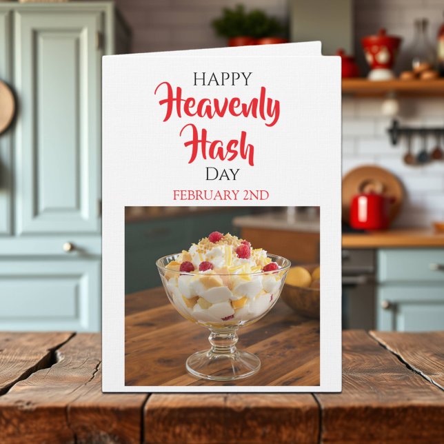 Carte Joyeuse fête du Heavenly Hash ! 2 février (Créateur téléchargé)