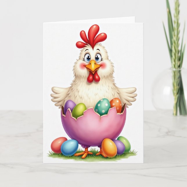 Carte Joyeuse Fête du Nouveau Poussin (Devant)