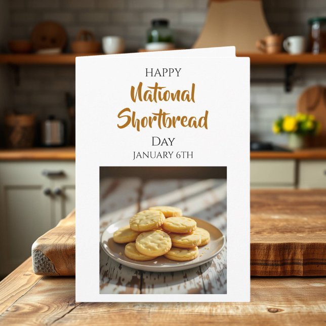 Carte Joyeuse Fête du Shortbread | 6 janvier (Créateur téléchargé)