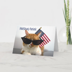 Carte Joyeuse fête du Travail - Chat PAWSitivement Patri