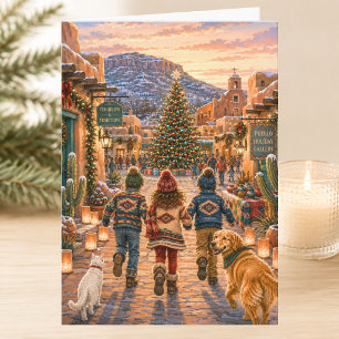 Carte Joyeuse fête espagnole Plaza Joyeux Noël