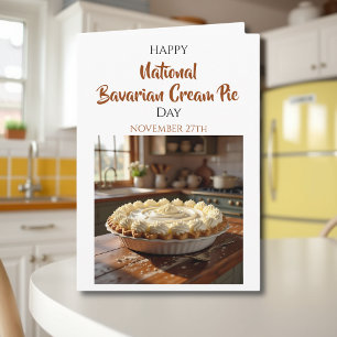 Carte Joyeuse Fête nationale de la tarte à la crème bava