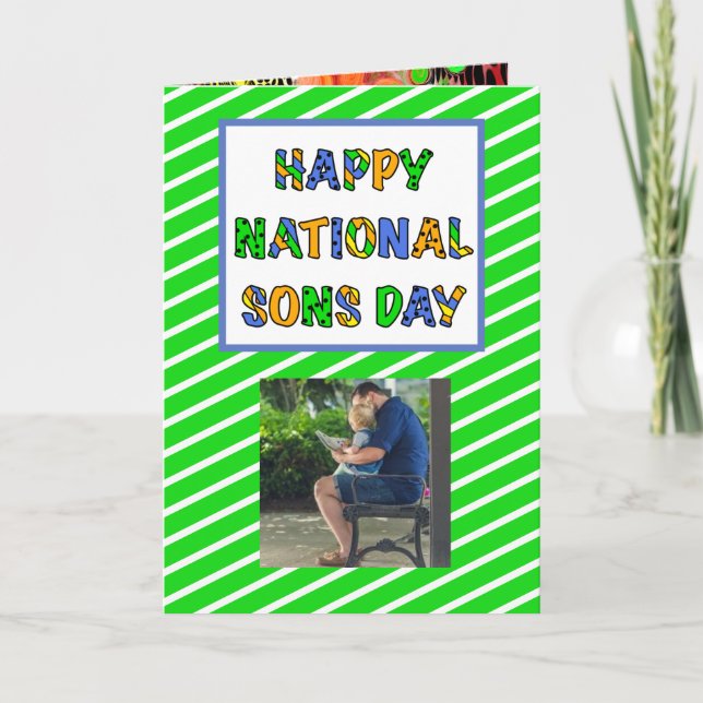 Carte Joyeuse Fête Nationale des Fils | 28 septembre (Devant)