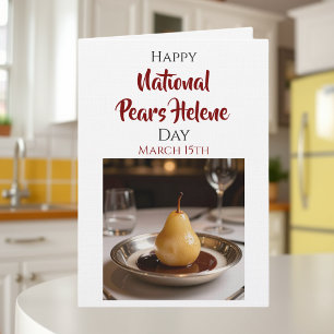 Carte Joyeuse Fête nationale des Poires Hélène   15 mars