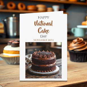 Carte Joyeuse Fête nationale du gâteau ! 26 novembre