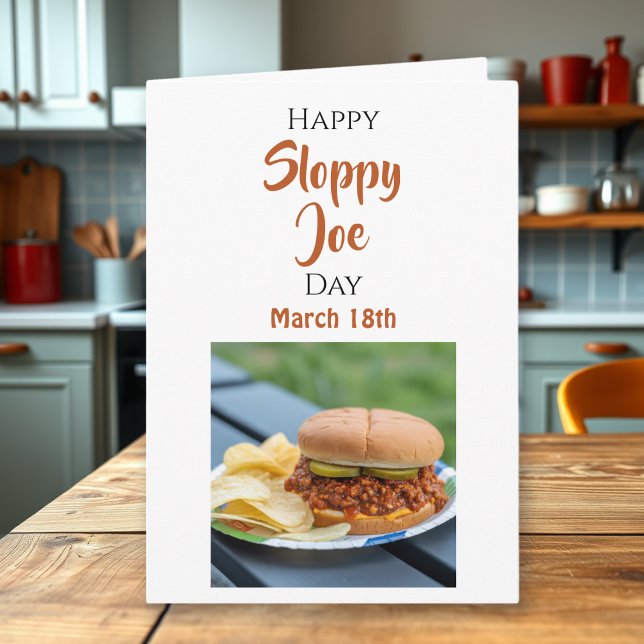 Carte Joyeuse fête nationale du Sloppy Joe - 18 mars (Créateur téléchargé)