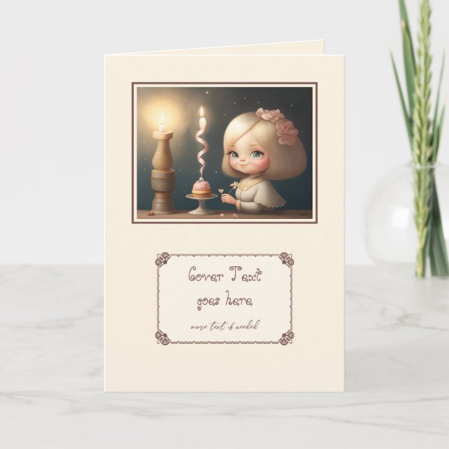 Carte Joyeuse Fille d'Anniversaire 01 (Devant)