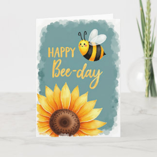 Carte Joyeuse Fleur Insecte