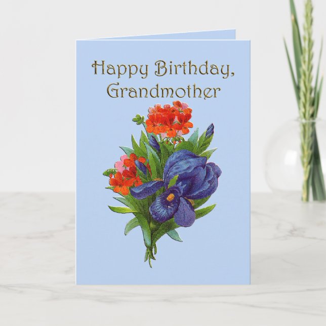 Carte Joyeuse grand-mère d'anniversaire (Devant)