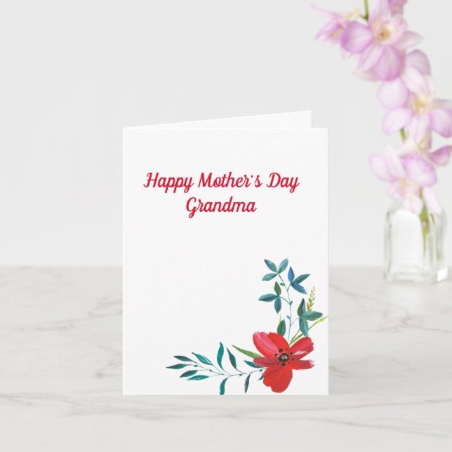 Carte Joyeuse grand-mère de la Fête des Mères (Orchidée)