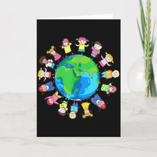 Carte Joyeuse Journée de la Terre Enfants du Monde _1 