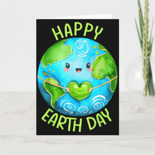 Carte Joyeuse Journée de la Terre Mignons Enfants Hommes