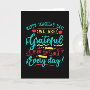 Carte Joyeuse Journée des enseignants ! Nous vous sommes