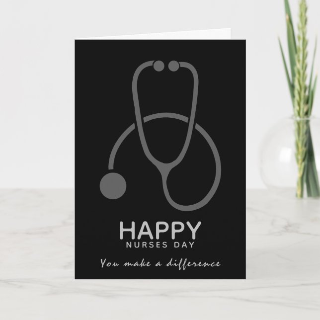 Carte Joyeuse Journée des Infirmières Illustration de st (Devant)