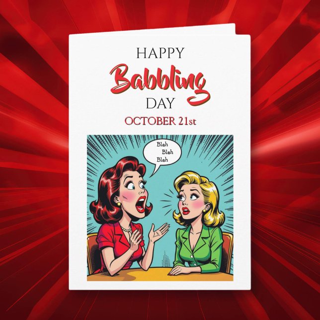 Carte Joyeuse Journée du Babil | 21 octobre (Créateur téléchargé)