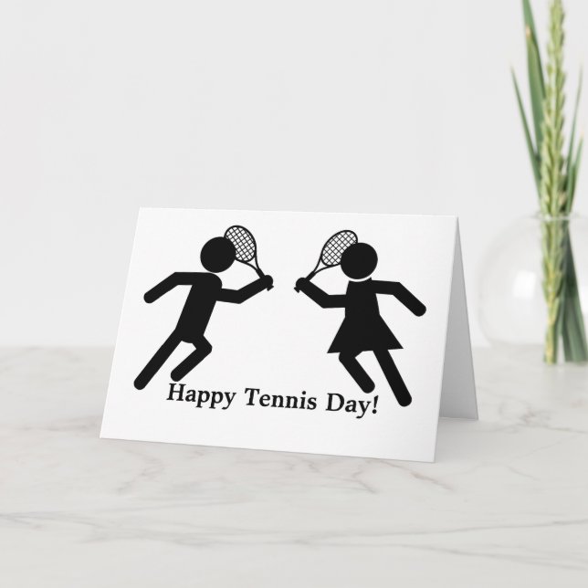 Carte Joyeuse Journée du Tennis (Devant)
