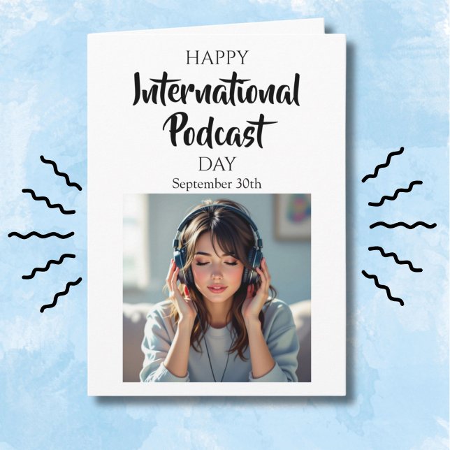 Carte Joyeuse Journée Internationale du Podcast ! 30 sep (Créateur téléchargé)