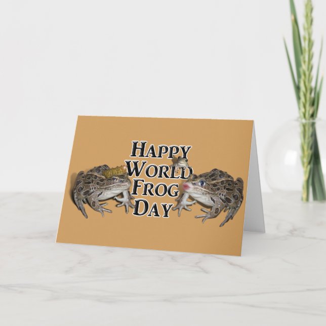 Carte Joyeuse Journée mondiale de la grenouille (Devant)