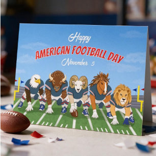 Carte Joyeuse Journée nationale américaine de football a