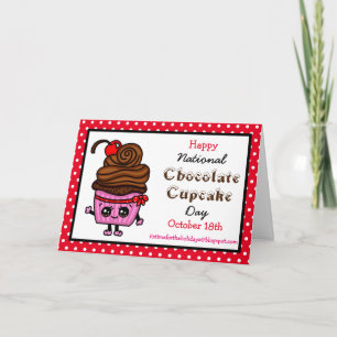 Carte Joyeuse Journée nationale de la cupcake - 18 octob