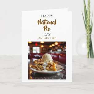 Carte Joyeuse Journée nationale de la tarte   23 janvier