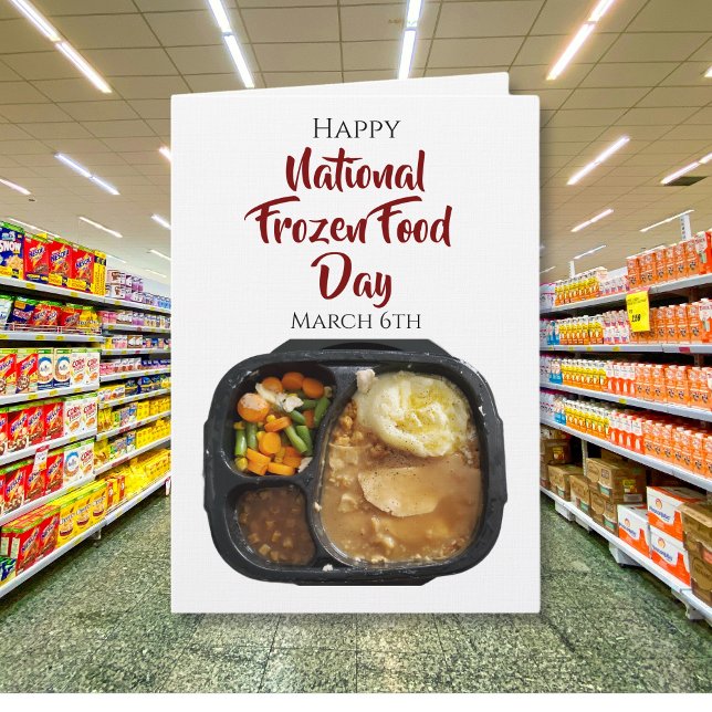 Carte Joyeuse Journée nationale des aliments surgelés |  (Créateur téléchargé)