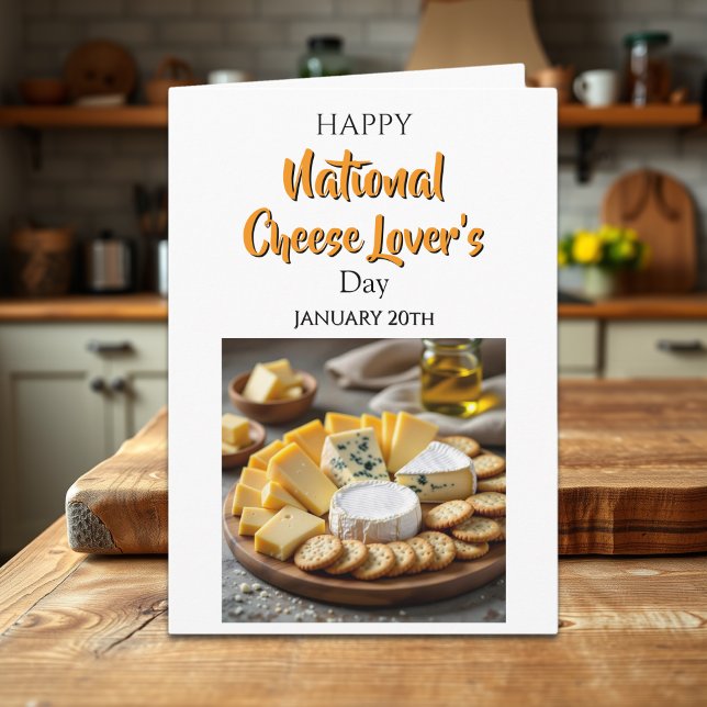 Carte Joyeuse Journée nationale des amoureux du fromage  (Créateur téléchargé)