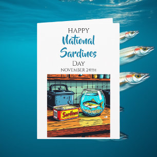 Carte Joyeuse Journée nationale des sardines   24 novemb