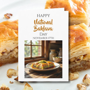 Carte Joyeuse Journée nationale du baklava   17 novembre