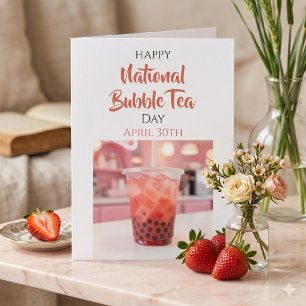 Carte Joyeuse Journée nationale du Bubble Tea   30 avril