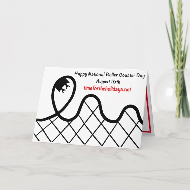 Carte Joyeuse Journée nationale du Dessous de verre à ro (Devant)