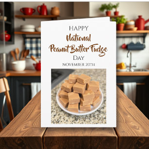 Carte Joyeuse Journée nationale du fudge au beurre de ca