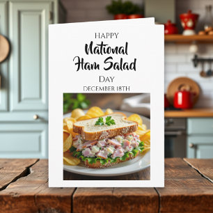 Carte Joyeuse Journée nationale du jambon   18 décembre